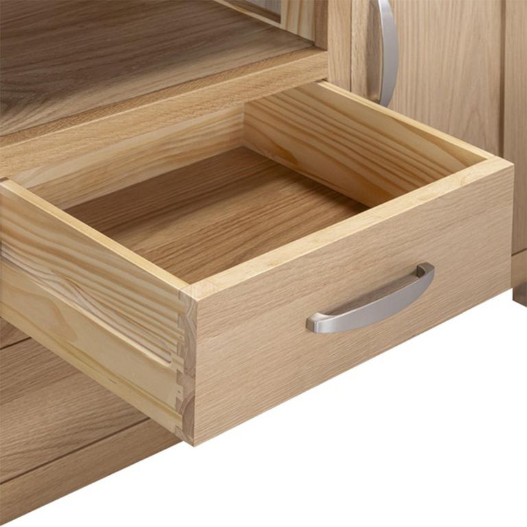 Treviso Oak TV Unit - 1 Door - 86cm - Compact