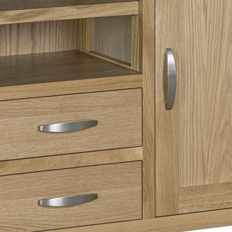 Treviso Oak TV Unit - 1 Door - 86cm - Compact
