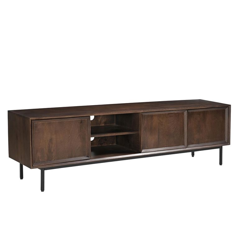 Ravenstein TV Unit - 3 Door - 180cm - Medium - Chestnut - Mango Wood