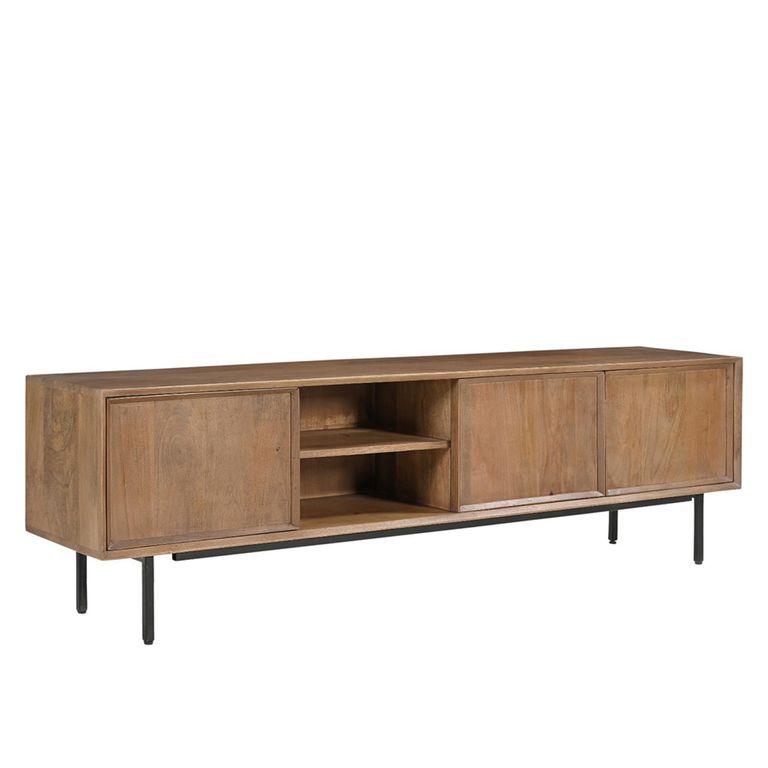 Ravenstein TV Unit - 3 Door - 180cm - Medium - Natural - Mango Wood