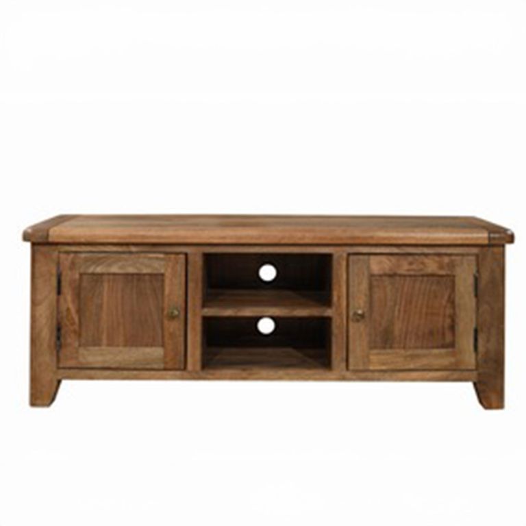 Dorset TV Unit - 2 Door - 134cm - Small - Rustic - Mango Wood