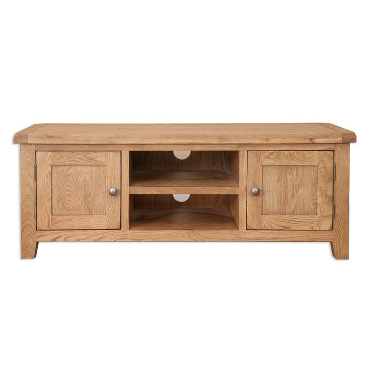 Melbourne Country Oak TV Unit - 2 Door - 134cm - Small - Rustic