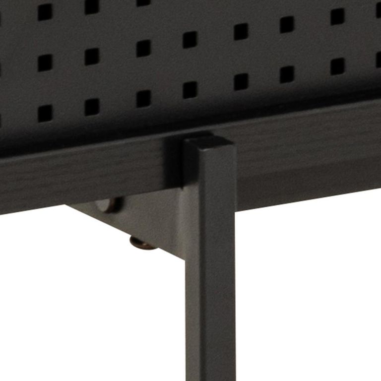 Angus TV Unit - 2 Door - Large - Black Melamine