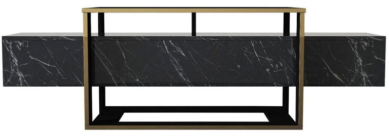 Clearance - Weldona TV Unit - Black Marble Effect