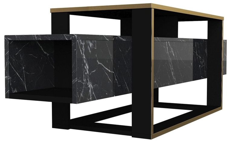 Clearance - Weldona TV Unit - Black Marble Effect