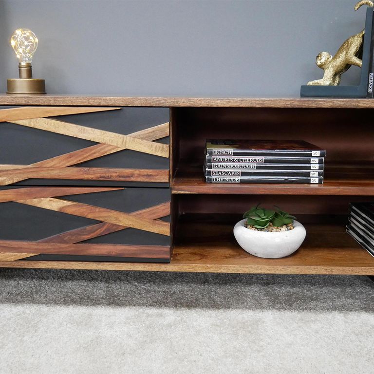 TV Unit - Sheesham Wood - Storage