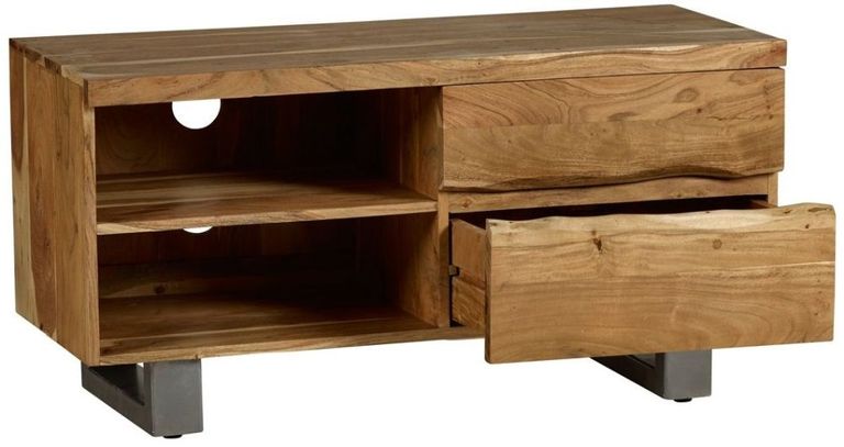 Kota TV Unit - 110cm - Live Edge - Solid Acacia Wood