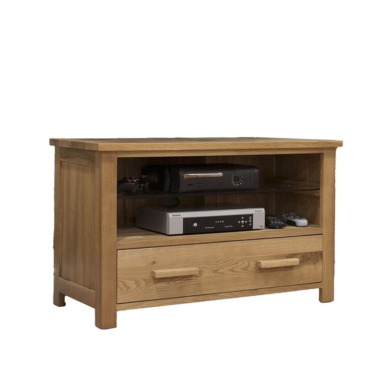 Opus TV Unit - 1 Drawer - Oak