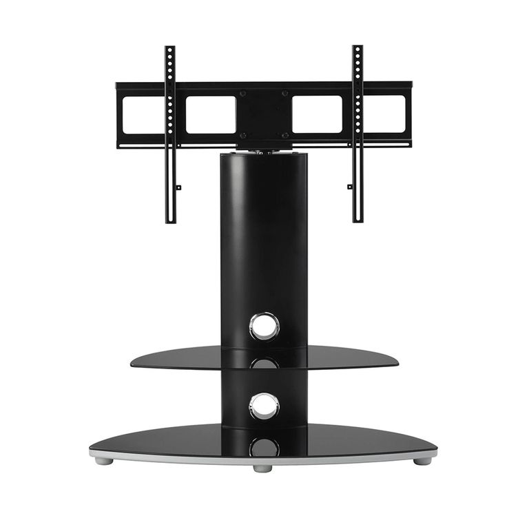 Osmium TV Stand - 2 Shelf with Bracket - Black - OSMB800/2-S