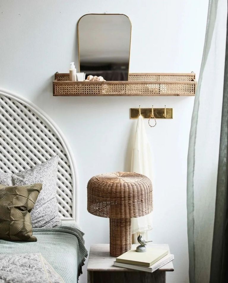 Shelfi Wall Shelf - Rattan - Large