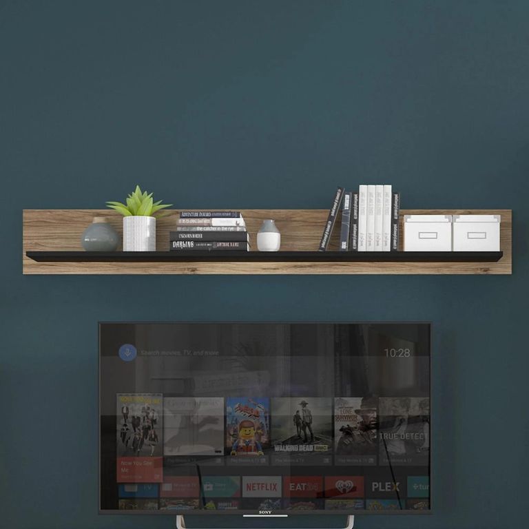 Brolo Wall Shelf - 167cm - Walnut