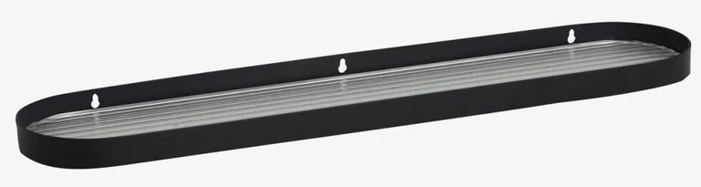 Sotra Wall Shelf - Black - Stainless Steel - Large