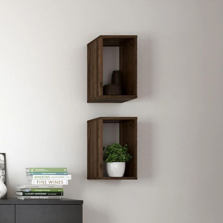 Roomers Wall Shelf Unit - Walnut