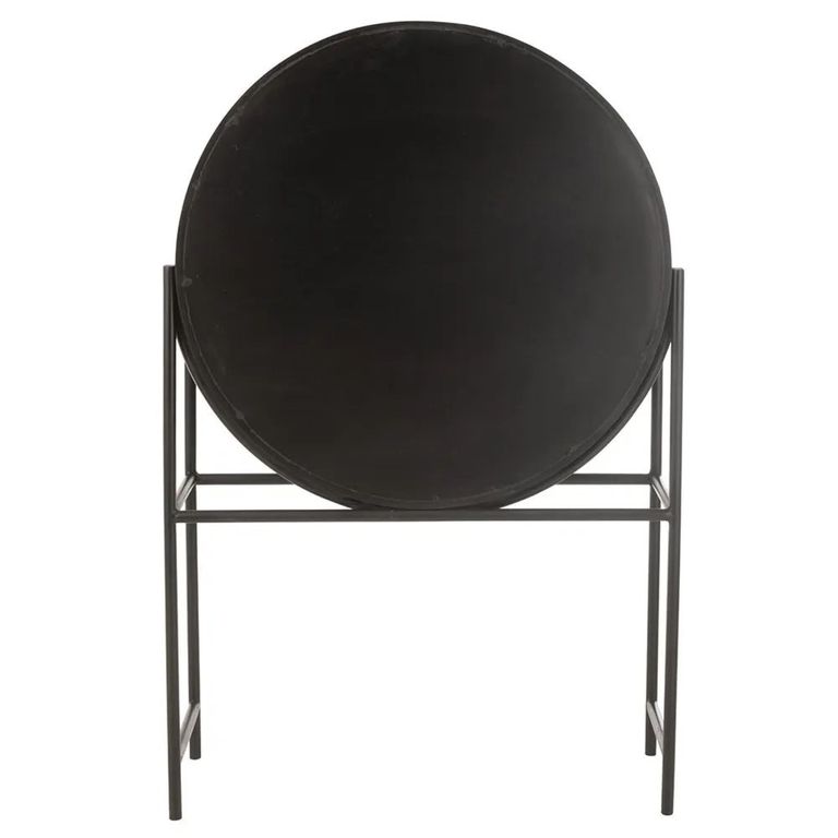 Shanil Bar Cabinet - 2 Door - Sunburst Desgin - Brown and Black - Recycled Sleeper Wood and Metal