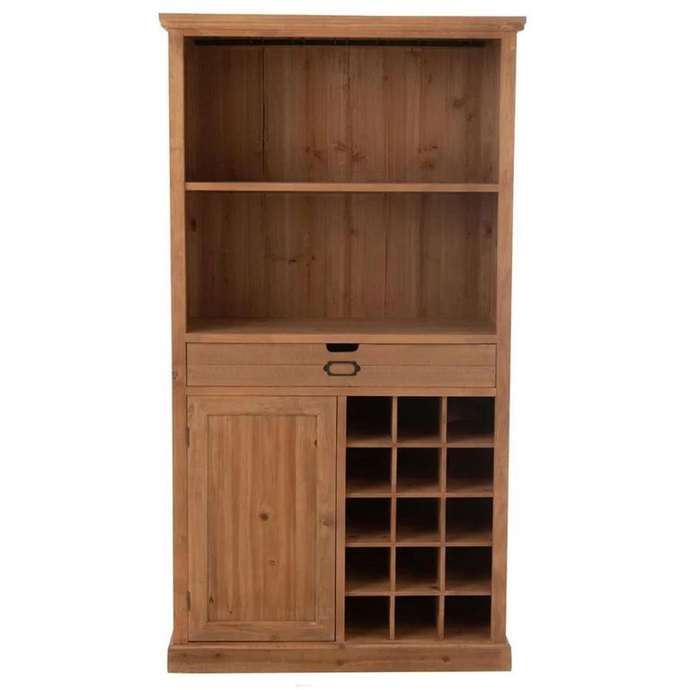Toa Bar Cabinet - 1 Door - 1 Drawer - Natural