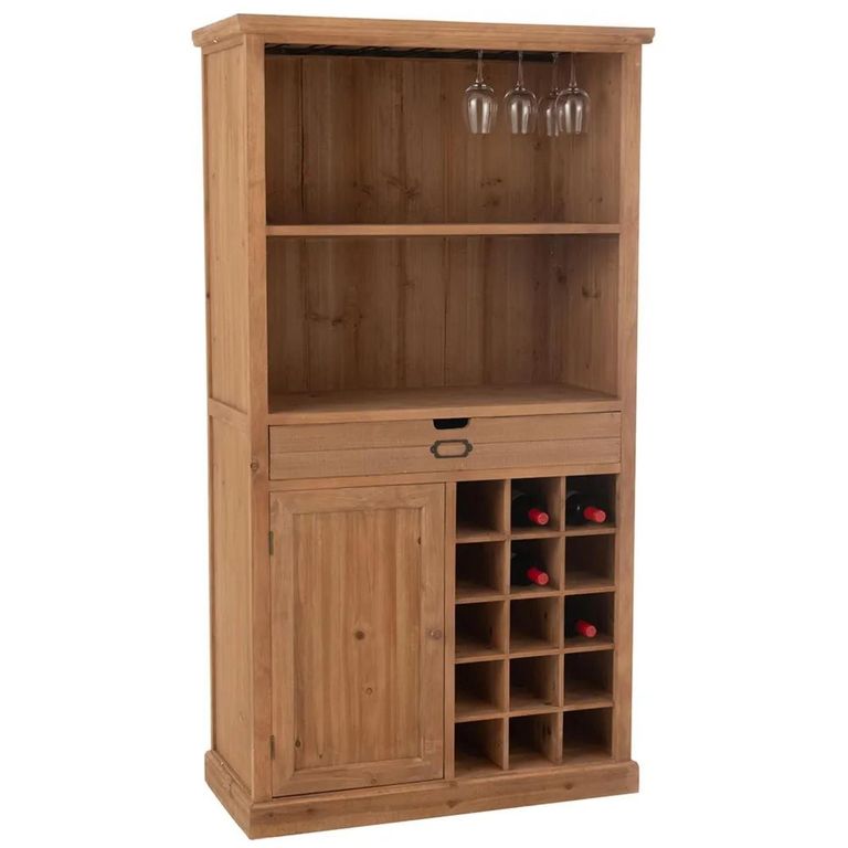 Toa Bar Cabinet - 1 Door - 1 Drawer - Natural