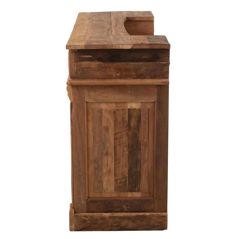 Bar Cabinet - 2 Drawer - Natural - Recycled Sleeper Wood
