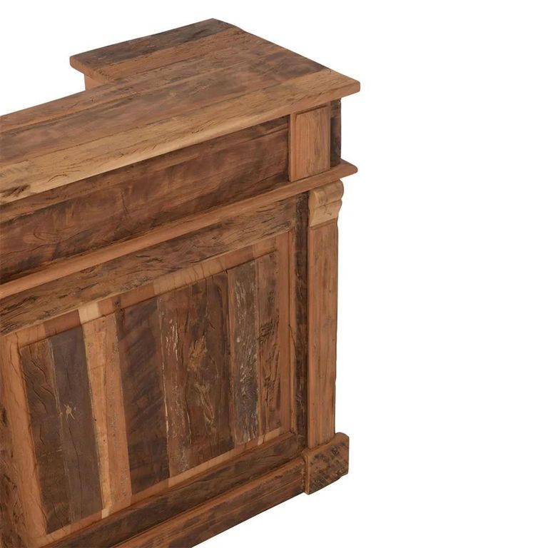 Bar Cabinet - 2 Drawer - Natural - Recycled Sleeper Wood