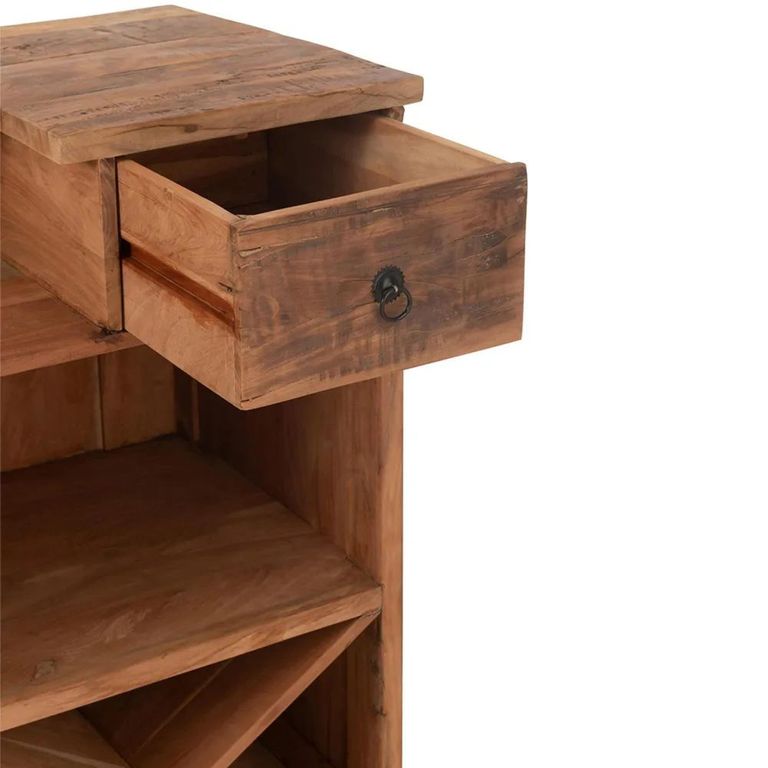 Bar Cabinet - 2 Drawer - Natural - Recycled Sleeper Wood