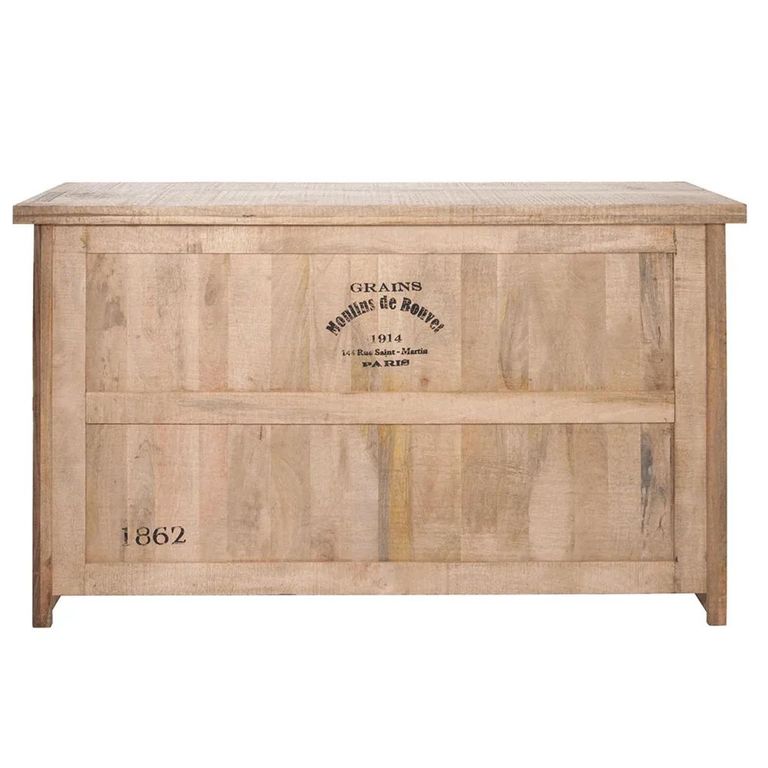 Bar Cabinet - 3 Drawer - Natural Wood