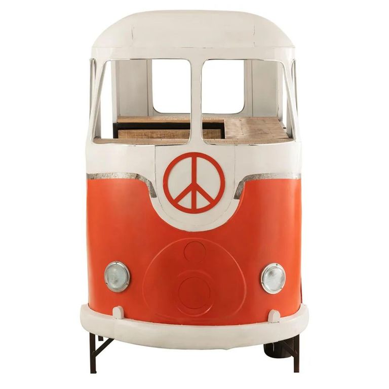Bus Bar Cabinet - 1 Drawer - Orange and White - Metal