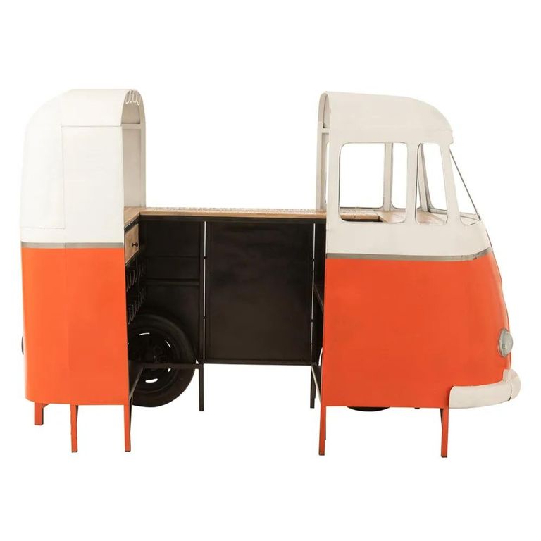 Bus Bar Cabinet - 1 Drawer - Orange and White - Metal