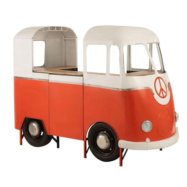 Bus Bar Cabinet - 1 Drawer - Orange and White - Metal