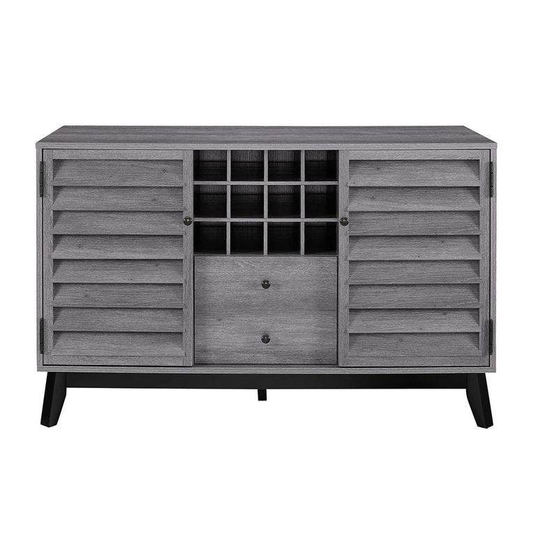 Vaughn Wine Cabinet - Grey Oak - 7904196COMUK
