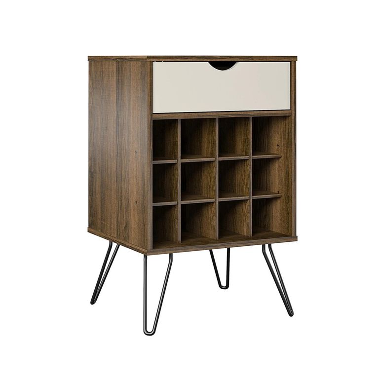 Novogratz Concord Wine Rack Cabinet - Brown Oak - 8374322COMNUK