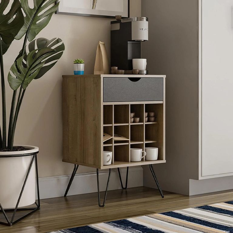 Novogratz Concord Wine Rack Cabinet - Natural - 8374348COMNUK