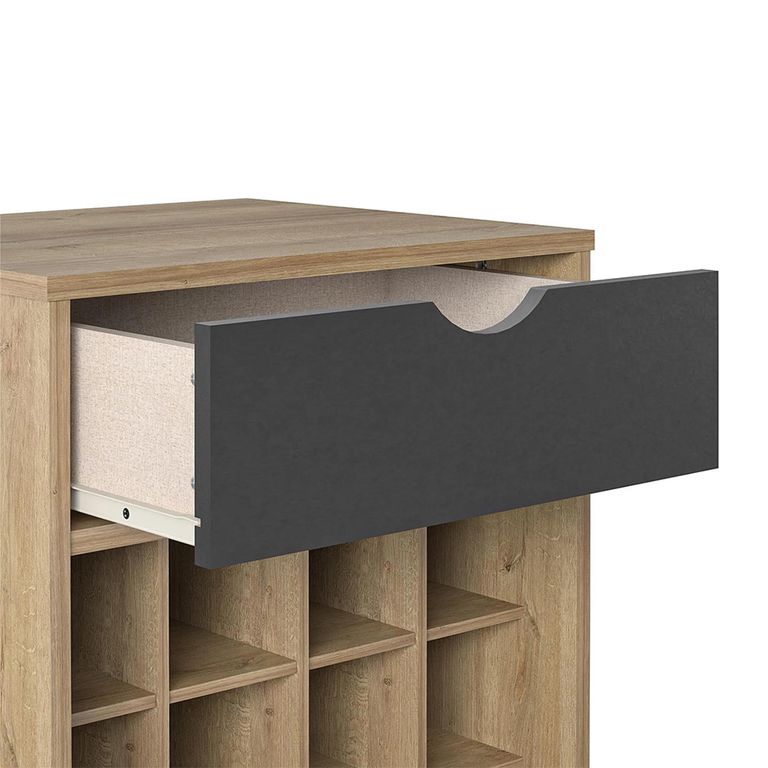 Novogratz Concord Wine Rack Cabinet - Natural - 8374348COMNUK