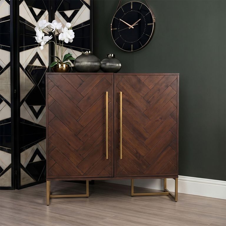 Brando Drinks Cabinet - Acacia Wood