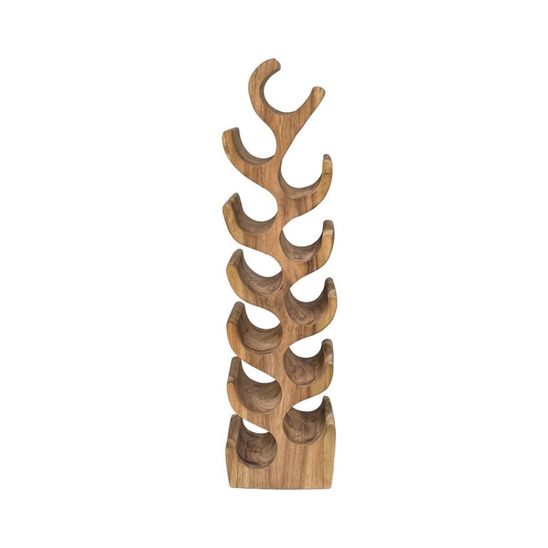 Suar Wine Rack - Natural Wood