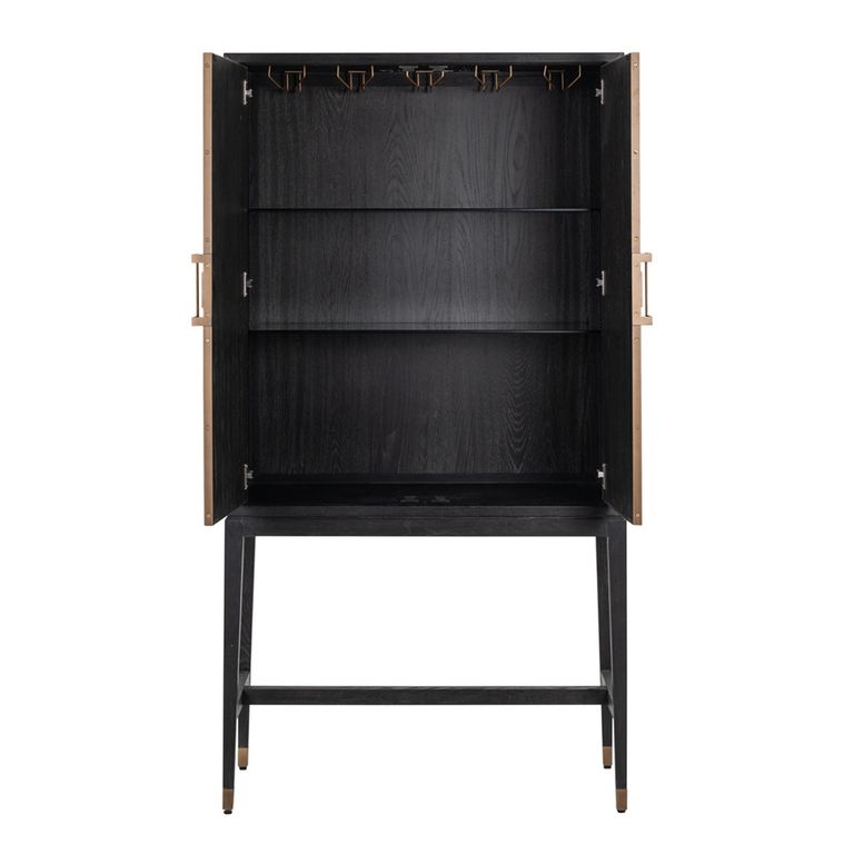 Bloomville Shagreen 2 Door Bar Cabinet