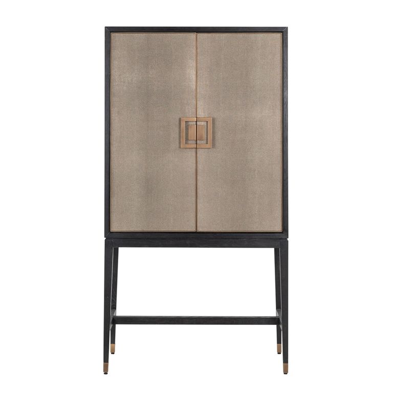 Bloomville Shagreen 2 Door Bar Cabinet