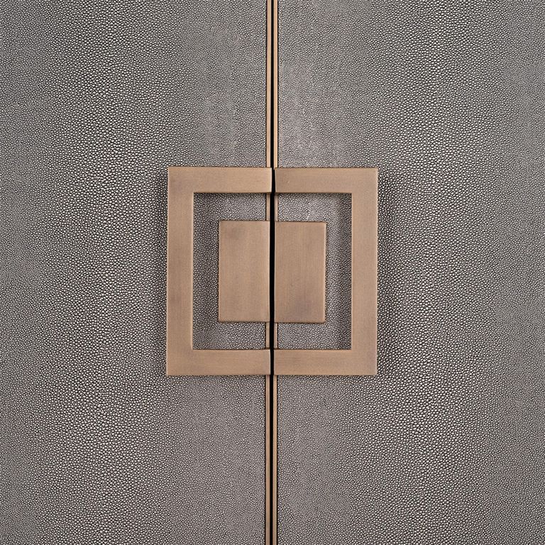 Bloomville Shagreen 2 Door Bar Cabinet