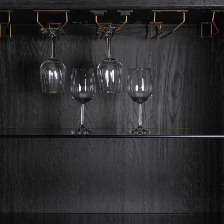 Bloomville Shagreen 2 Door Bar Cabinet