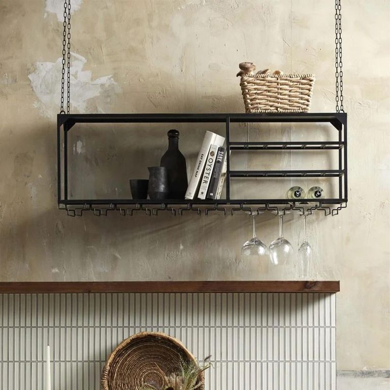 Loft Black Large Wine Rack
