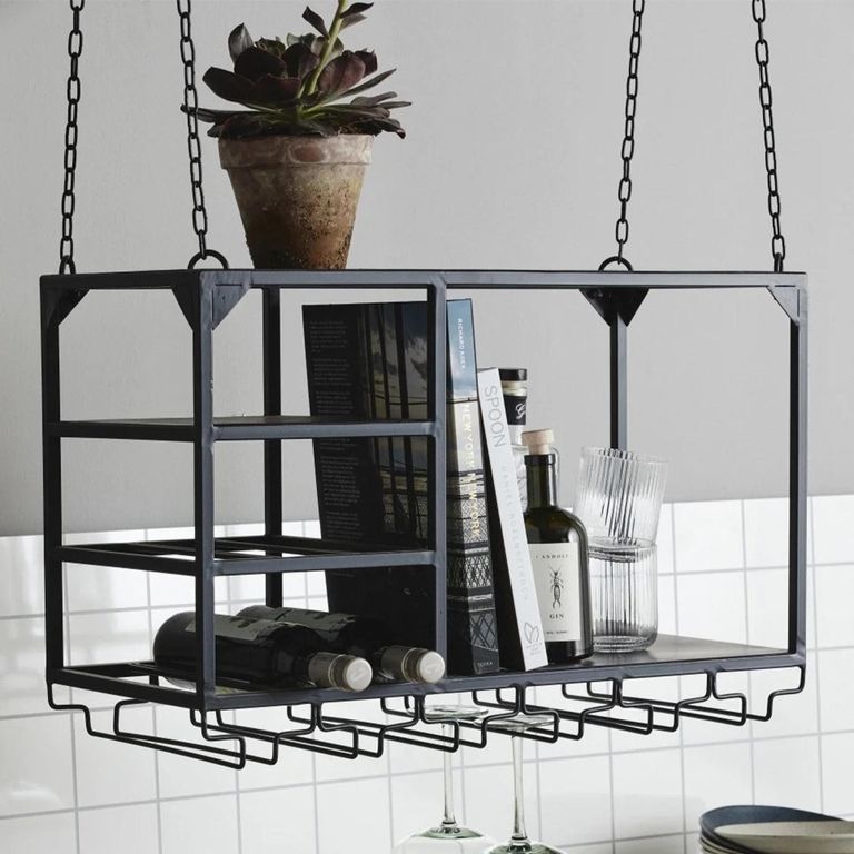 Loft Black Small Wine Rack