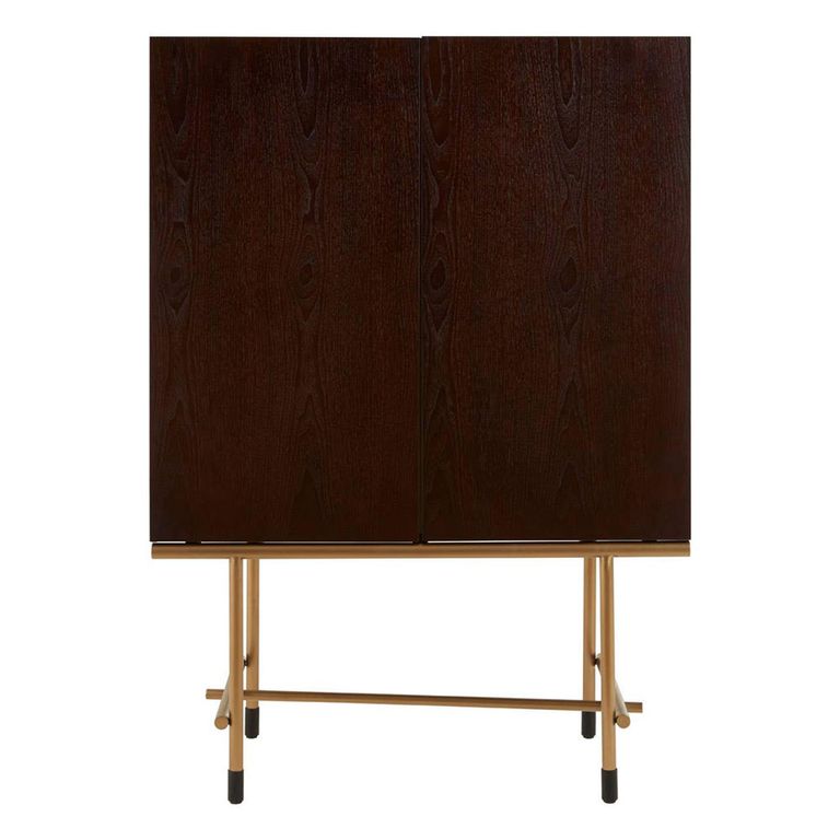 Delta Wine Cabinet - 2 Door - Walnut Wood
