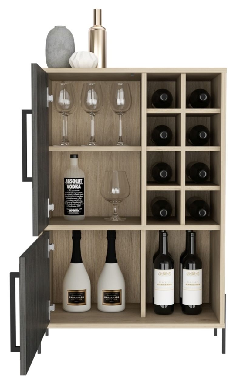 Harvard Drink Cabinet - Grey Wood
