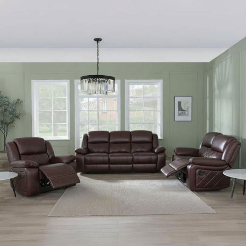 Humz Bentley Brown Leather Sofa