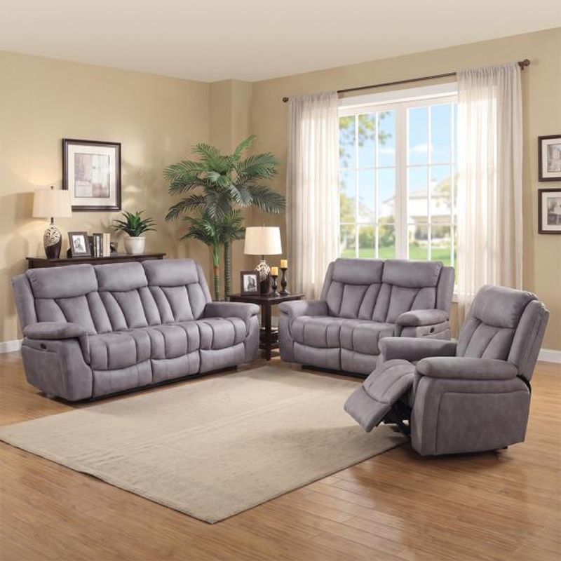 Humz Dylan Grey Fabric Sofa