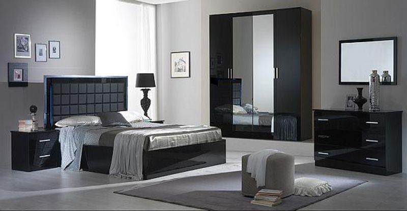 Ben Company Ambra Black Bedroom
