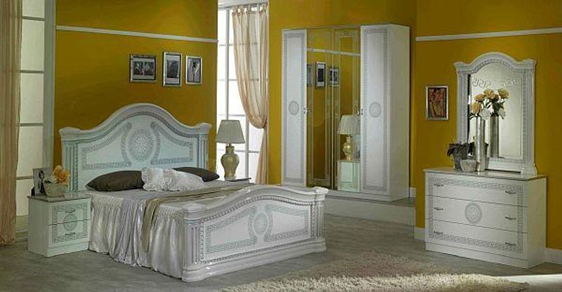 Ben Company New Serena White-Silver Bedroom