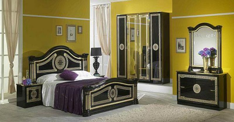 Ben Company New Serena Black-Gold Bedroom