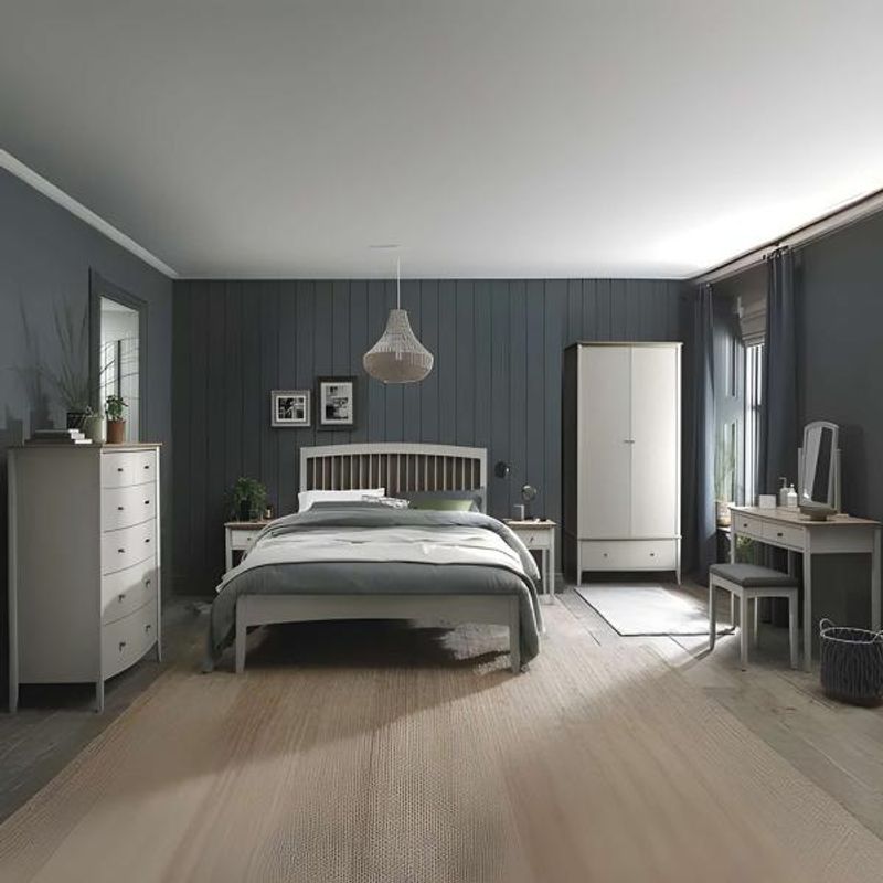 Bentley Designs Whitby Scandi Oak and Soft Grey Bedroom
