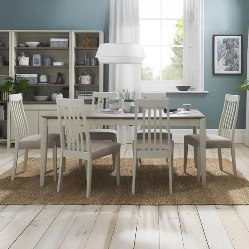 Bentley Designs Bergen Grey Washed Oak and Soft Grey Dining