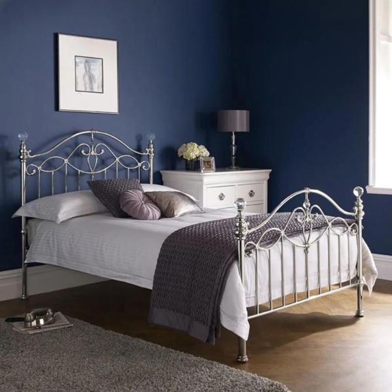 Bentley Designs Metal Bed and Headboard