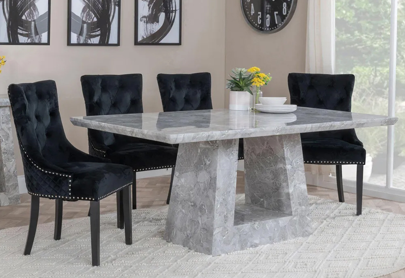 Humz Milan Grey Marble furniture collection